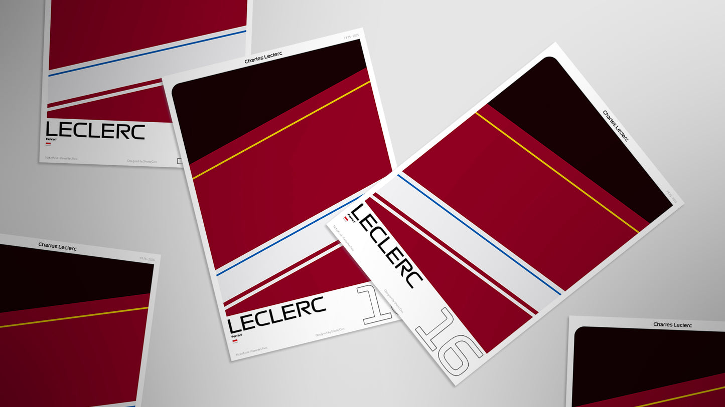 Affiche F1 Charles Leclerc