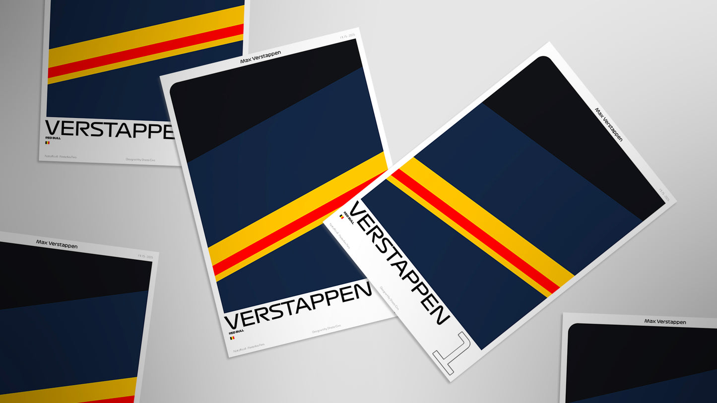 Affiche F1 Max Verstappen