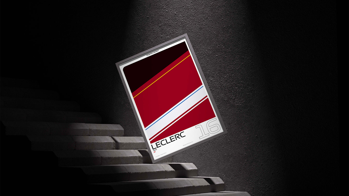 Affiche F1 Charles Leclerc